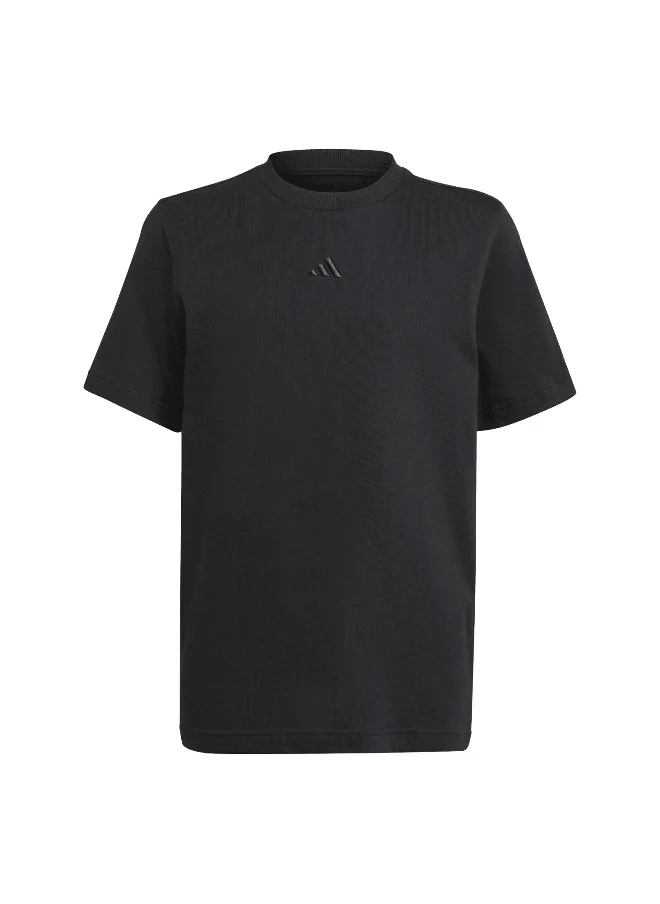 Adidas adidas J All Szn Tee Black Training T-Shirts 7-8Y