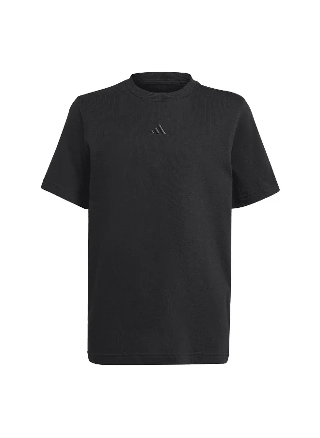 Adidas adidas J All Szn Tee Black Training T-Shirts 7-8Y