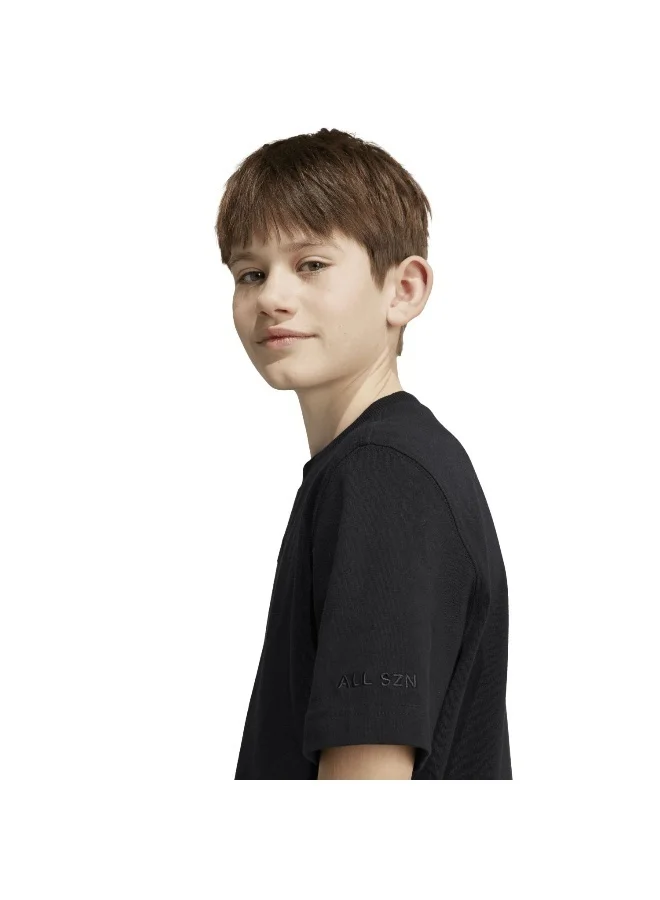 adidas Originals J All Szn Tee Black Training T-Shirts 7-8Y
