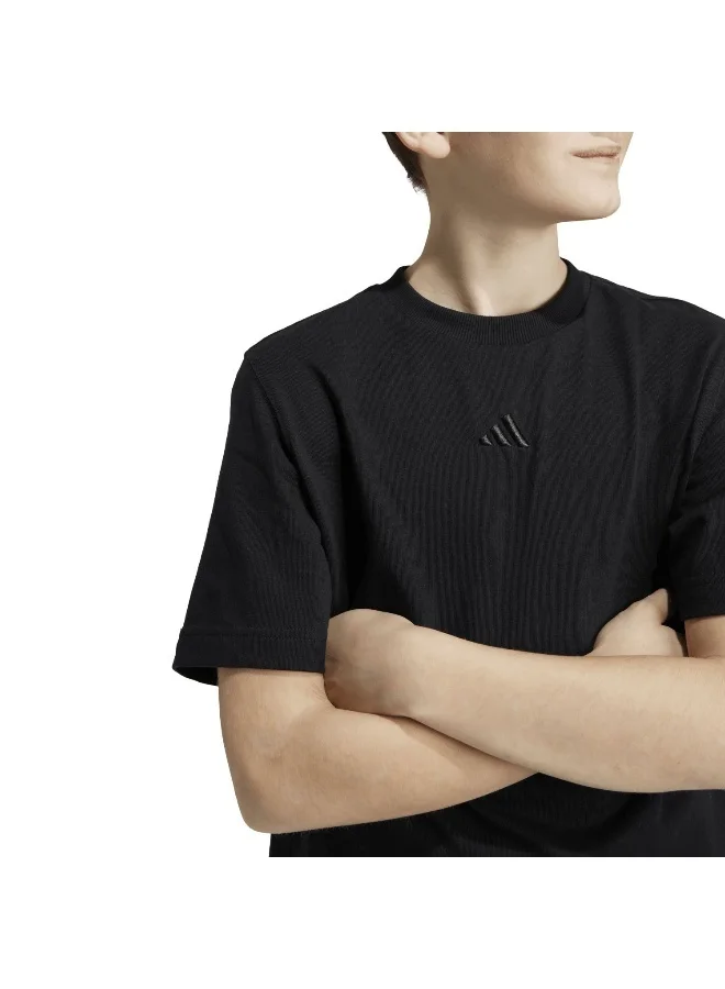 adidas Originals J All Szn Tee Black Training T-Shirts 7-8Y