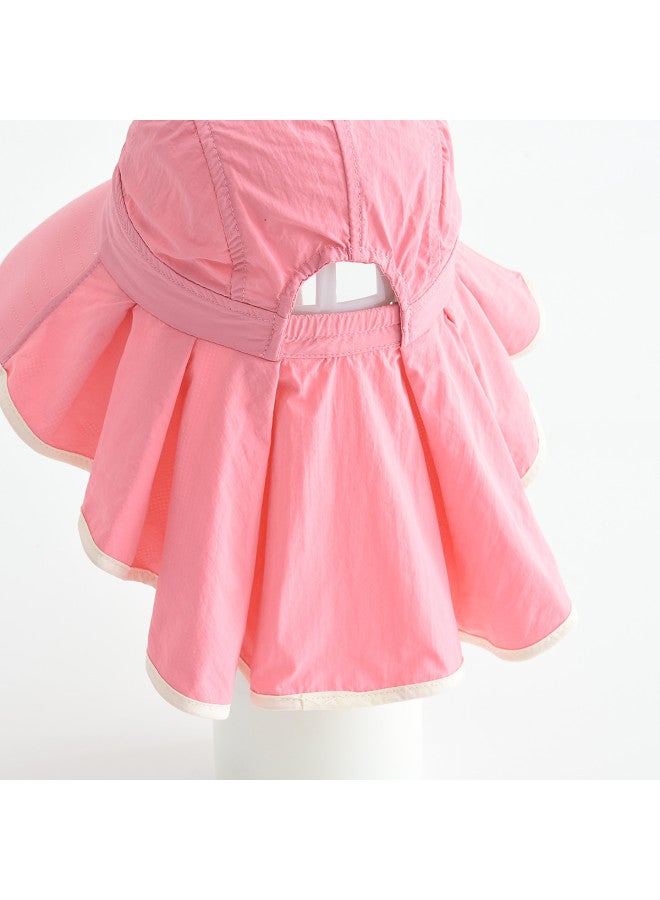 Bumblebee kids Sun Hat For Girls, Windproof Outdoor Cap With Neck Cover For Sun Protection - Image 5