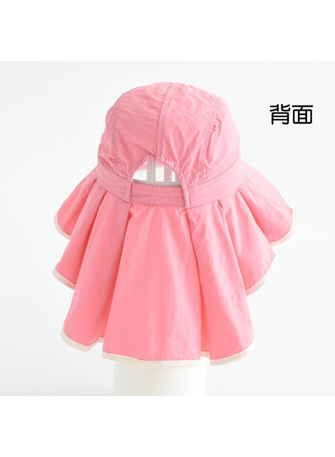 Bumblebee kids Sun Hat For Girls, Windproof Outdoor Cap With Neck Cover For Sun Protection - Image 3
