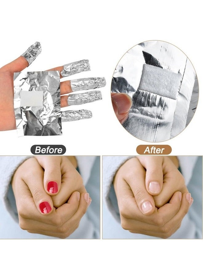 Beauenty 100 Pcs Nail Foil Wraps, Nail Remover Foils, Gel Nail Remover Wraps, Nail Foil Aluminium Wraps Remover, Nail Foils Wraps with Pad for Gel Nails Remover  - Image 3