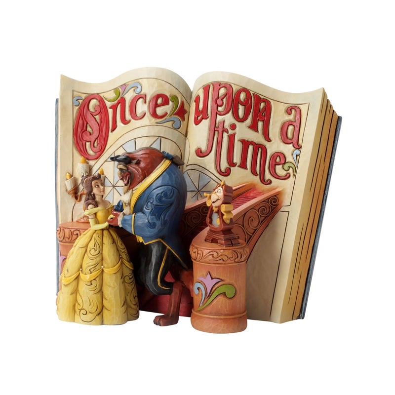 Enesco Disney Traditions Collection by Jim Shore Beauty and The Beast Storybook Figurine- Resin Hand Crafted Painted Collectible Disney Figurines Decorative Home Decor Statue, 6 Inch - Image 1