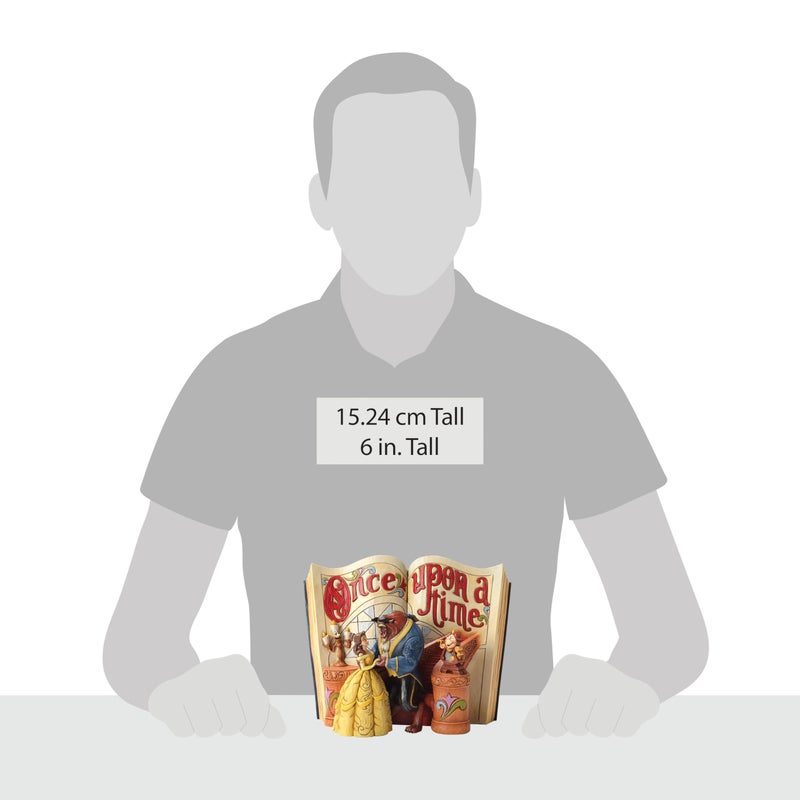 Enesco Disney Traditions Collection by Jim Shore Beauty and The Beast Storybook Figurine- Resin Hand Crafted Painted Collectible Disney Figurines Decorative Home Decor Statue, 6 Inch - Image 4