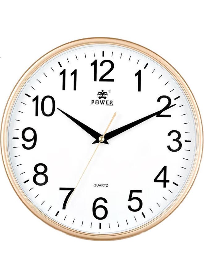 POWER Tyrant King Round Living Room Simple Clock Creative Wall Hanging Table Quartz Clock Diameter 14 Inches - Image 1