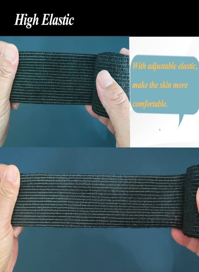 الشريط ضمادة لاصقة ذاتية اللصق من نوع A-Tape، لون أخضر غابي (قابلة لإعادة الاستخدام ومقاومة للماء، 10 سم × 4.5 متر)، عبوة من قطعتين - Image 5