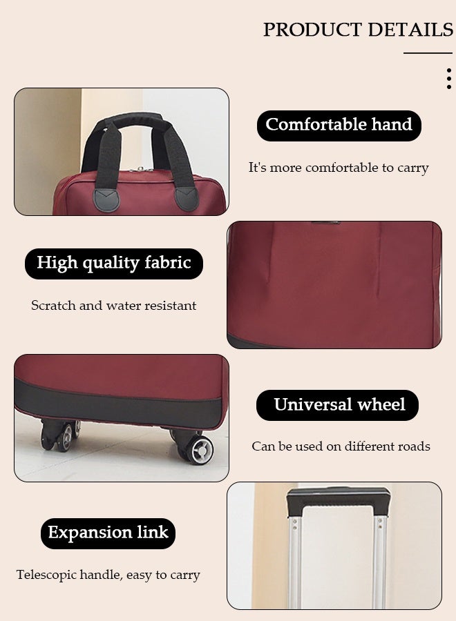 DUNISO 2 Piece Travel Luggage Sets, Foldable Carry on Luggage Airline Approved, Lightweight Carry on Suitcase with Spinner Wheels, Family Travel Suitcase Set with Duffle Bag - Image 3