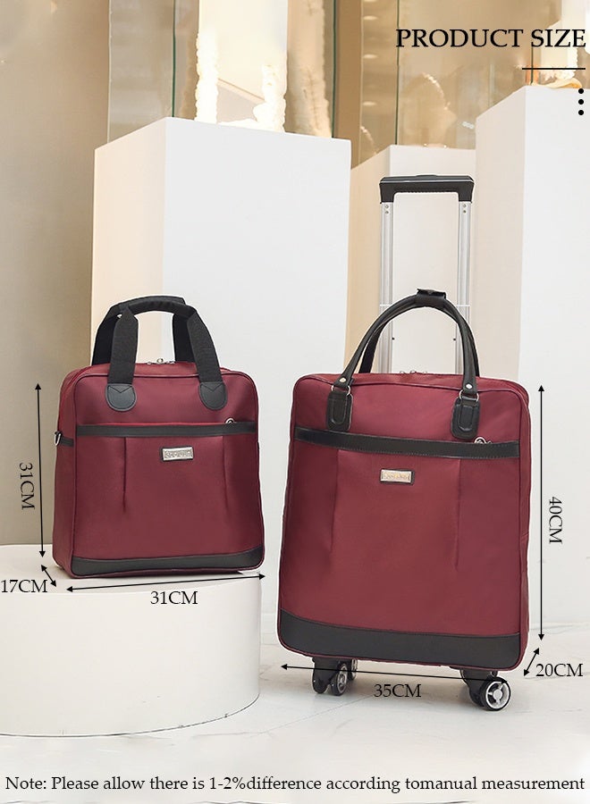 DUNISO 2 Piece Travel Luggage Sets, Foldable Carry on Luggage Airline Approved, Lightweight Carry on Suitcase with Spinner Wheels, Family Travel Suitcase Set with Duffle Bag - Image 2