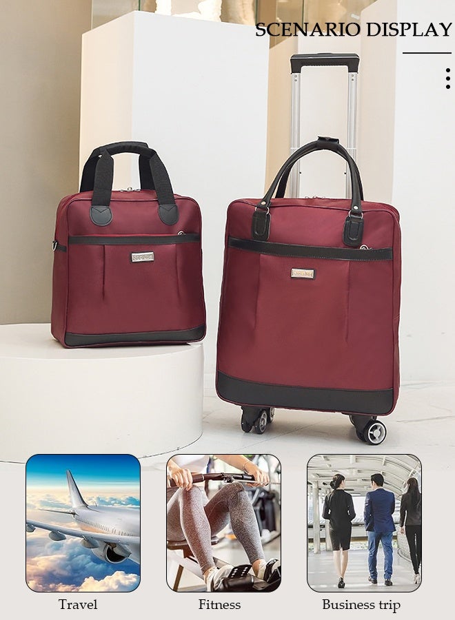 DUNISO 2 Piece Travel Luggage Sets, Foldable Carry on Luggage Airline Approved, Lightweight Carry on Suitcase with Spinner Wheels, Family Travel Suitcase Set with Duffle Bag - Image 4