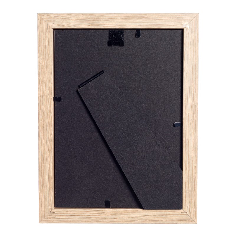 Frameworks 5x7 حصيرة إلى 4x6 إطارات الصور الخشبية الكلاسيكية مع الزجاج المقسى | البلوط الطبيعي | 2 عبوة - Image 2