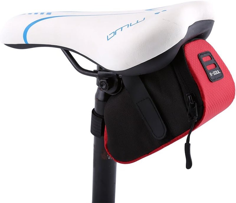 woobles Bike Saddle Bag, Bicycle Seat Bag Waterproof Under Seat 3D Shell Cycling Seat Pack for Road Bike - Image 1
