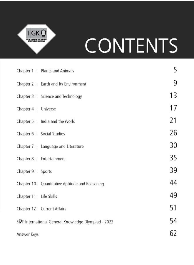 MTG International General Knowledge Olympiad (IGKO) Workbook for Class 6 - MCQs & Achievers Section - SOF IGKO Olympiad Preparation Books For 2023-2024 Exam RAGHAV SINGH  - Image 2