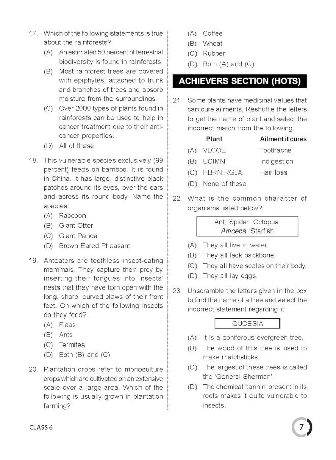 MTG International General Knowledge Olympiad (IGKO) Workbook for Class 6 - MCQs & Achievers Section - SOF IGKO Olympiad Preparation Books For 2023-2024 Exam RAGHAV SINGH