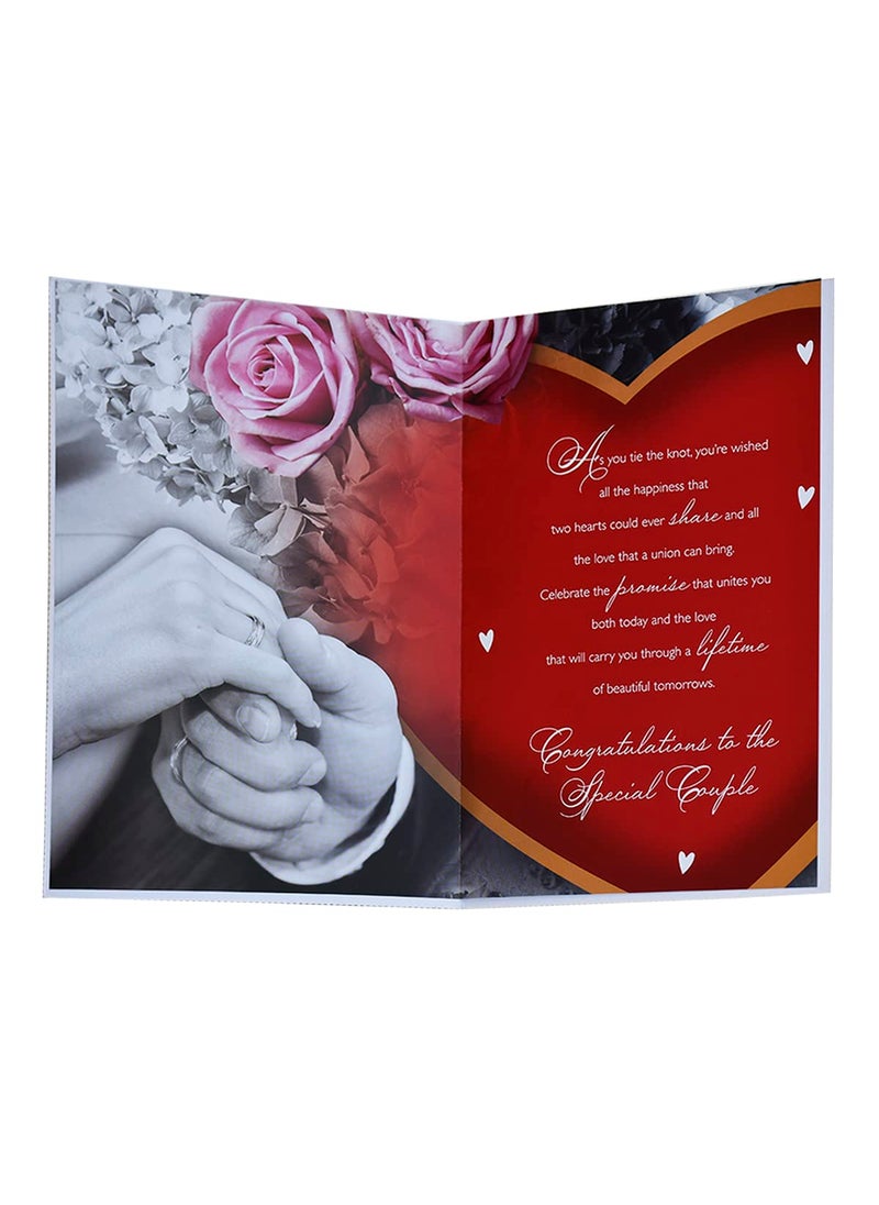 Saugat Traders Saugat Traders Love Gift Combo for Girlfriend, Boyfriend - Love Greeting Card, Cute Couple Miniature, Red Rose Flower Bag - Valentines Day - Anniversary Gift  - Image 3