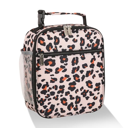 Lovoeo Lunch box Lunch bag for men women Insulated Lunchbox Lunch bags for Work Picnic Travel (Leopard) - Image 1