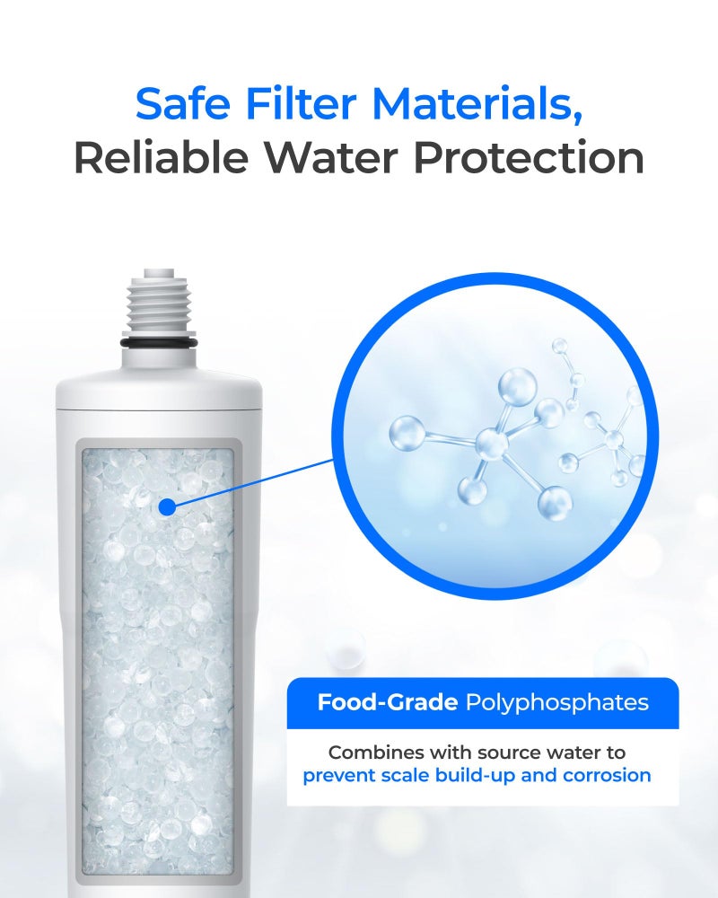 Waterdrop AP431 Replacement Cartridge for Aqua-Pure AP431 Hot Water Scale Inhibitor for AP430SS, Prevent Scale Accumulation and Protect Water Heaters, Pack of 3 - Image 3