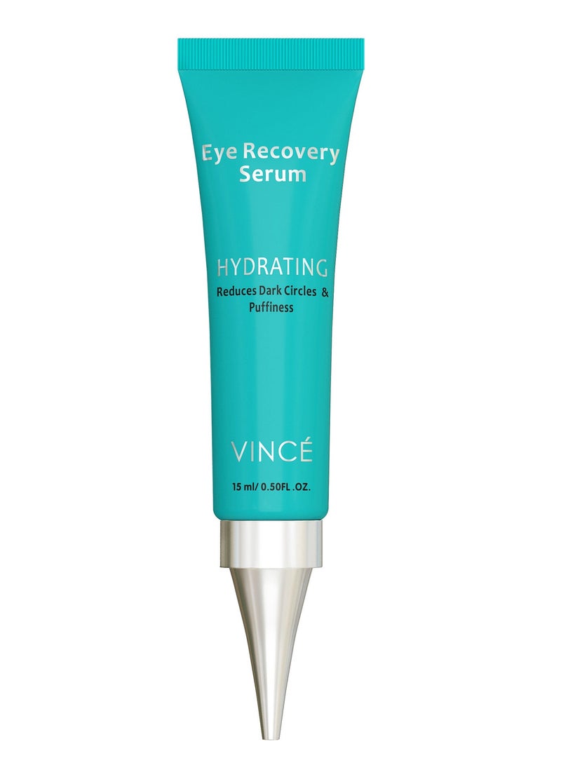 VINCE Eye Recovery Serum – Advanced Formula to Reduce Dark Circles, Puffiness, Eye Bags & Deep Fine Lines – Boosts Collagen, Brightens & Hydrates Under Eye Area – Makeup-Friendly, 15ml - Image 1