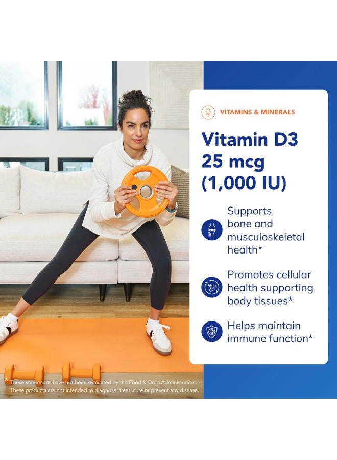 Pure Encapsulations Vitamin D3 25 mcg (1,000 IU) - Supplement to Support Bone, Joint, Breast, Heart, Colon & Immune Health - with Premium Vitamin D - 30 Capsules - Image 3