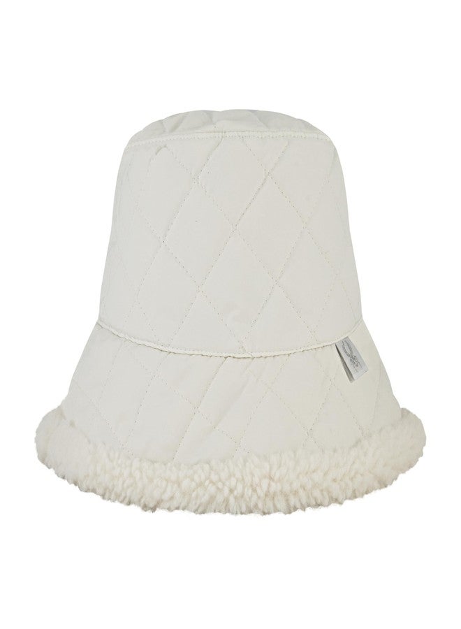 سبايدر قبعة دلو شيربا قابلة للعكس من سبايدر للنساء، لون طباشيري، مقاس واحد - Image 1