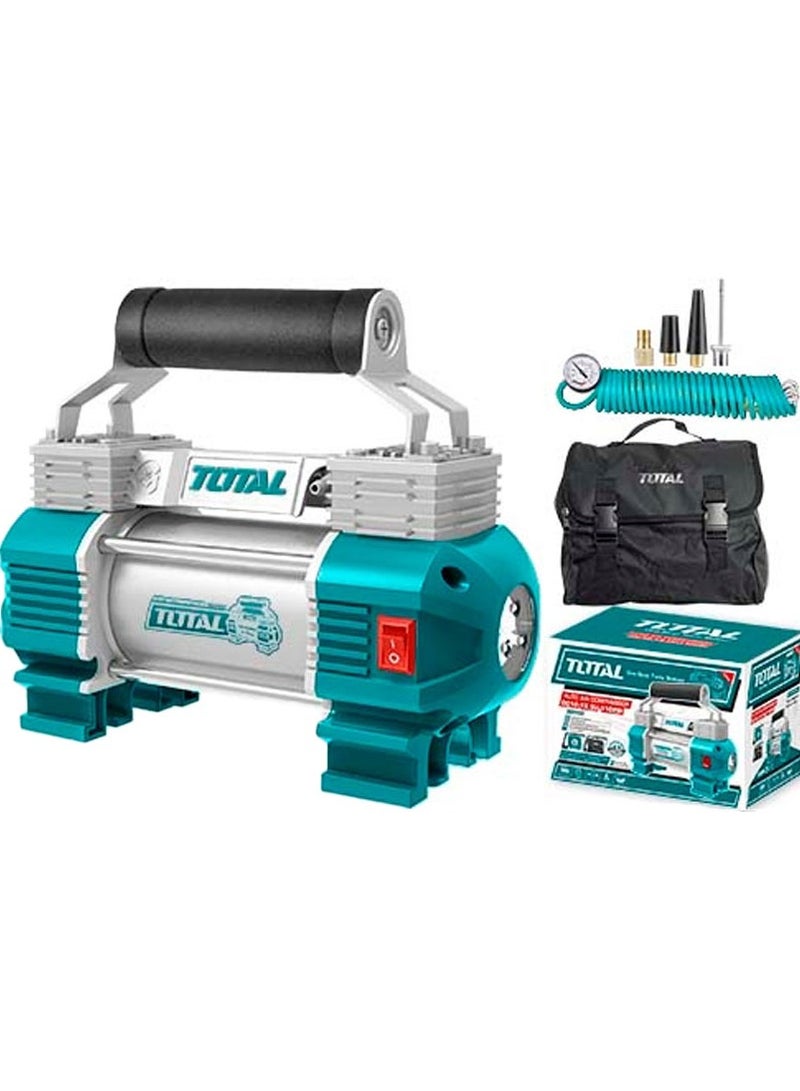 TOTAL Electric Car Tire Inflator 2 Piston - Image 1