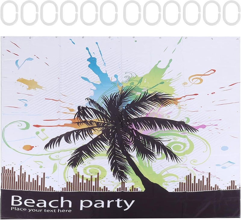 Waterproof Polyester Fiber Shower Curtain, Bathroom Partition Curtain, Durable, Wrinkle -, Bright Color - Unique Pattern Design, Soft, Easy Care, Ideal for Home Bath Us (150 * 180cm) - Image 1