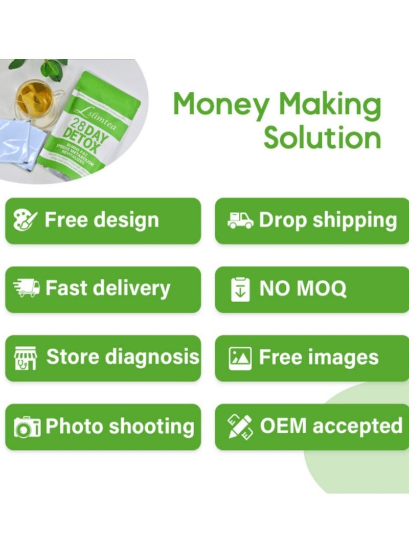 وينز تاون شاي فقدان الوزن العضوي لمدة 28 يومًا: تعزيز التمثيل الغذائي ، وقمع الشهية ، وزيادة الطاقة ، وإزالة السموم والاستراحة إلى أسفل - Image 5