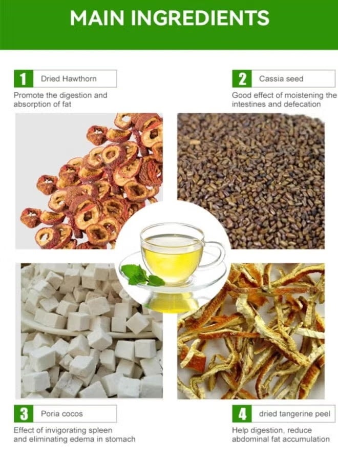 وينز تاون شاي فقدان الوزن العضوي لمدة 28 يومًا: تعزيز التمثيل الغذائي ، وقمع الشهية ، وزيادة الطاقة ، وإزالة السموم والاستراحة إلى أسفل - Image 3