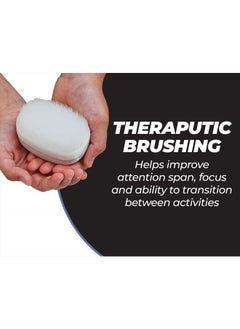 Clipper Mill Wilbarger Therapy Brush, 2 Pack – Therapressure Brush for Occupational Therapy for Sensory Brushing – Designed by Patricia Wilbarger – Use as Part of the Wilbarger Brushing Protocol  - Image 3