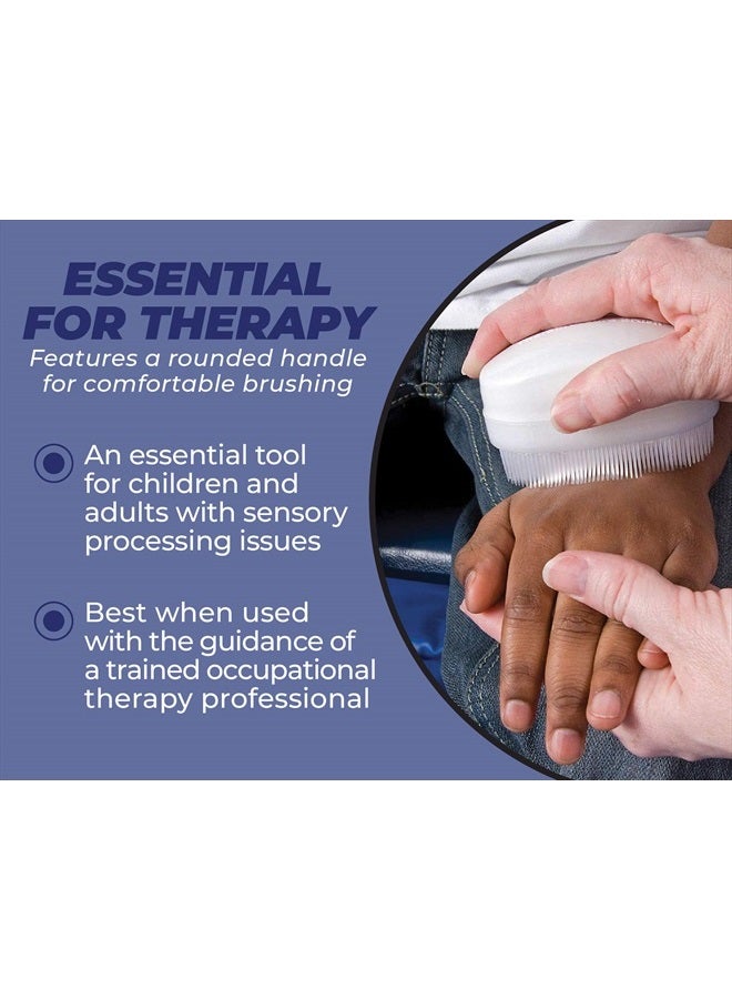 Clipper Mill Wilbarger Therapy Brush, 2 Pack – Therapressure Brush for Occupational Therapy for Sensory Brushing – Designed by Patricia Wilbarger – Use as Part of the Wilbarger Brushing Protocol - Image 4