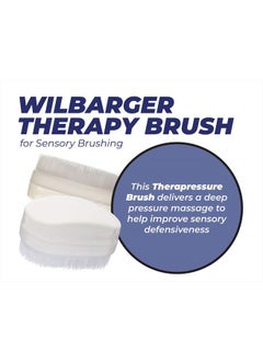 Clipper Mill Wilbarger Therapy Brush, 2 Pack – Therapressure Brush for Occupational Therapy for Sensory Brushing – Designed by Patricia Wilbarger – Use as Part of the Wilbarger Brushing Protocol  - Image 2
