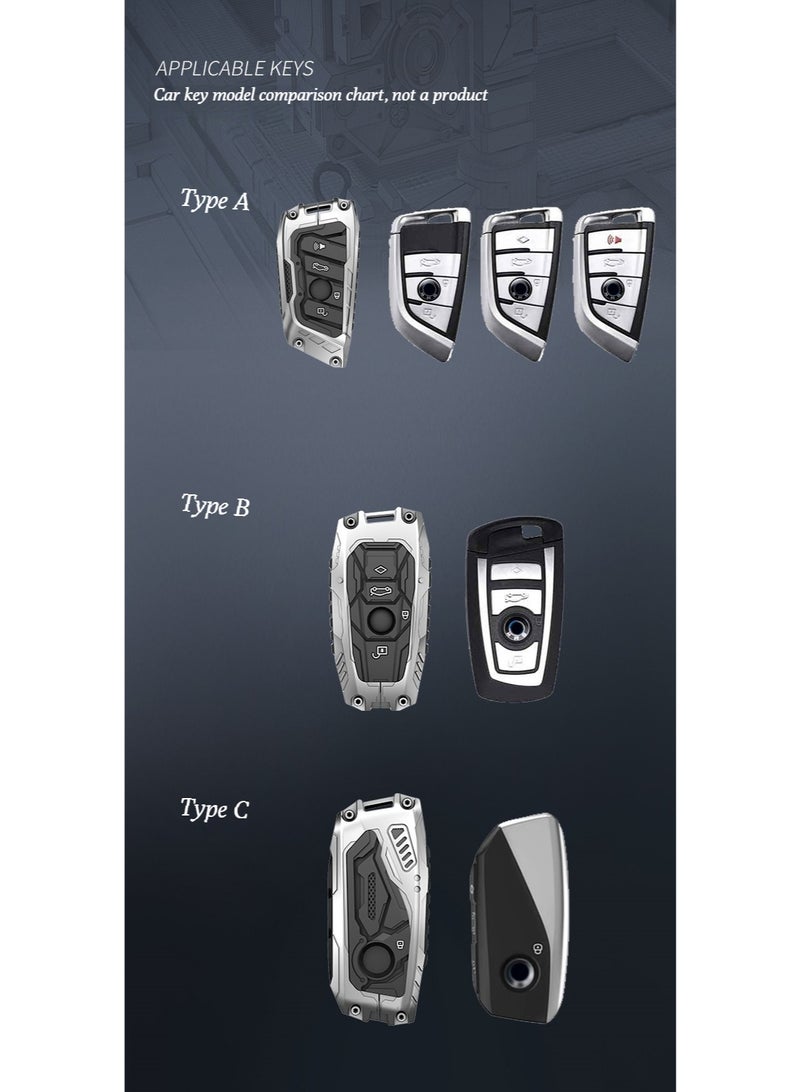 BMW Suitable for the key cover of BMW X3 5 Series 530, X1, 7 Series, X5, 1 Series, 3 Series 320li high-end car key chain, car key protection case - Image 2