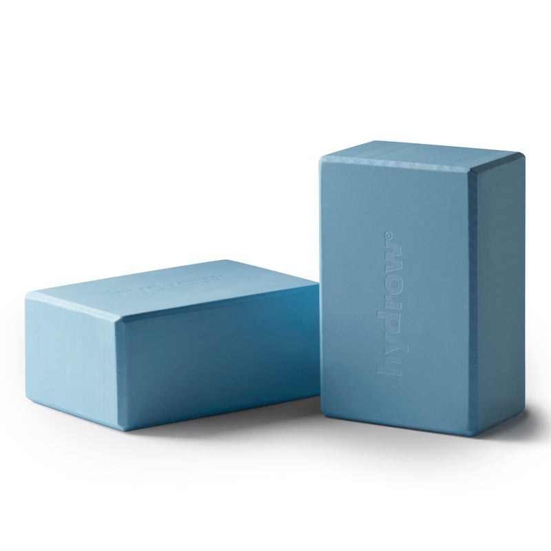 Hydrow Yoga Blocks - Supportive & Lightweight EVA Foam for Yoga, Pilates, Meditation, 9 x 6 x 4 inches, Blue - Image 1