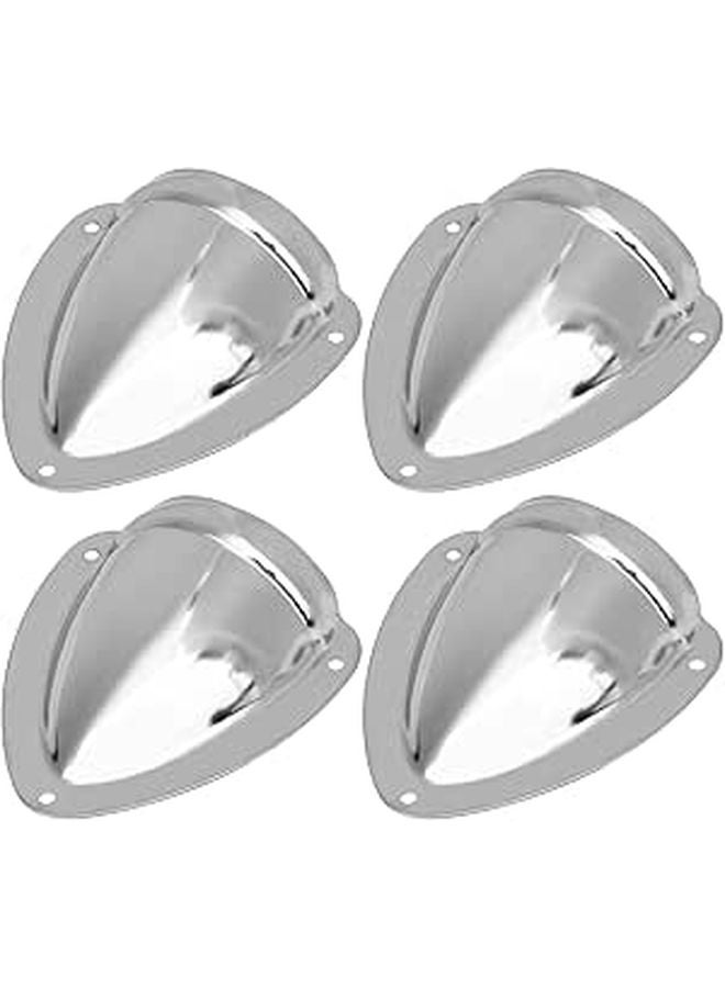 4 Pack 316 Stainless Steel Marine Clamshell Vent Cover for Boat RV Yacht Deck Hose Hole Protection - Image 1