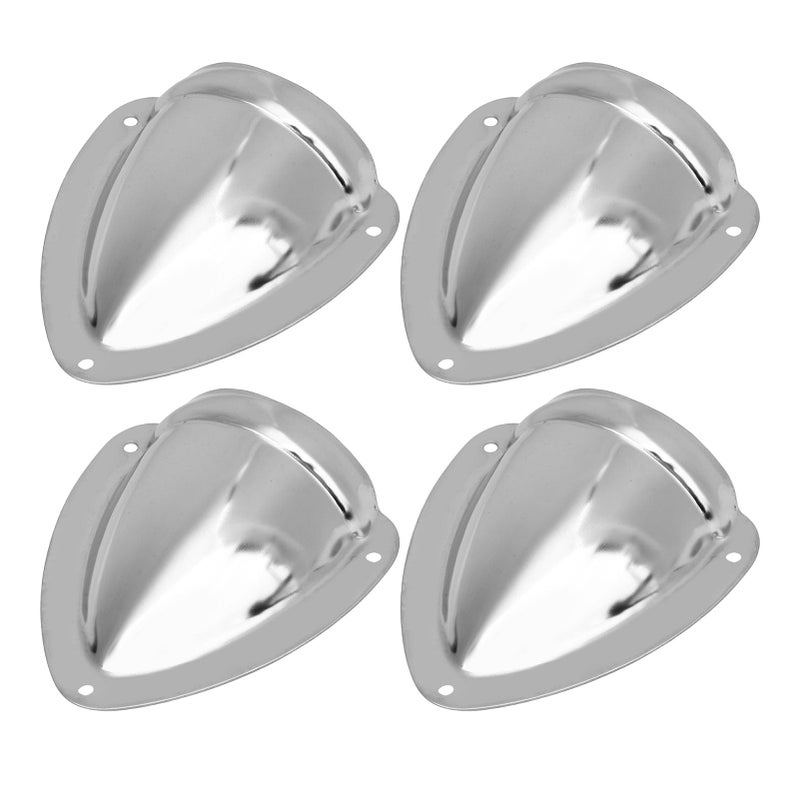 4 Pack 316 Stainless Steel Marine Clamshell Vent Cover for Boat RV Yacht Deck Hose Hole Protection - Image 2