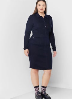 Tommy Hilfiger Plus Ribbed High Waist Skirt  - Image 1