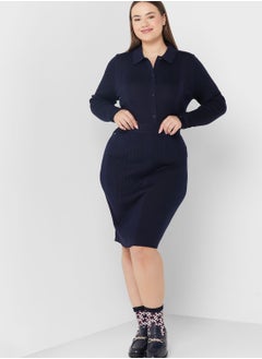 Tommy Hilfiger Plus Ribbed High Waist Skirt  - Image 4