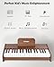 STRICH 37 Keys Kids Piano Keyboard Mini Digital Piano for Kids Volume Adjustable Music Book Wood Piano for 3 Girls and Boys Walnut Color SEK37 - Image 4