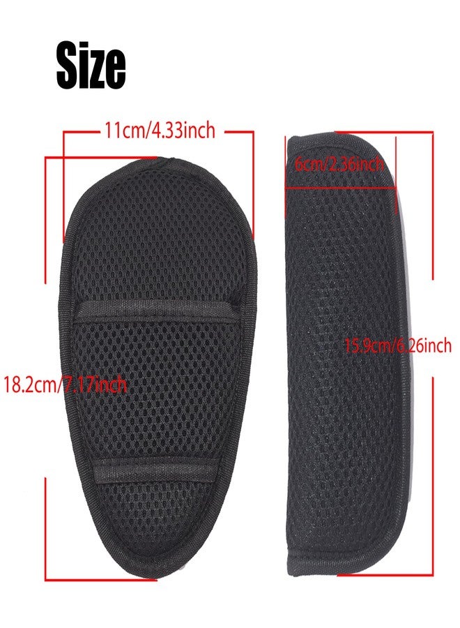 Dogxiong 3 in 1 Car Seat Strap Covers, Stroller Belt Covers for Baby Kids, Baby Shoulder Strap and Crotch Harness Pads, Car Seat Strap Covers for Car Seats, Pushchair, Stroller Belts (Black) - Image 2