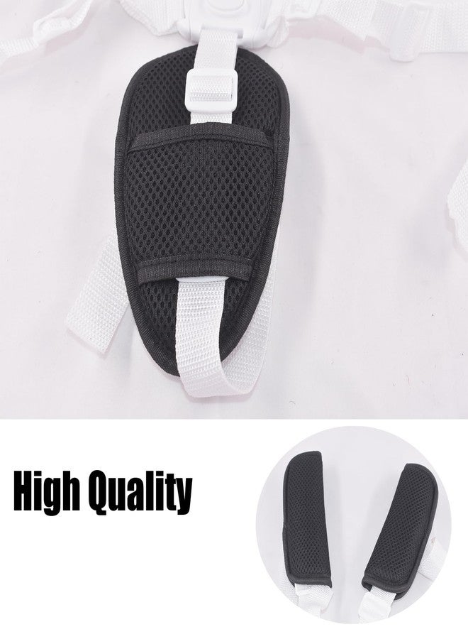 Dogxiong 3 in 1 Car Seat Strap Covers, Stroller Belt Covers for Baby Kids, Baby Shoulder Strap and Crotch Harness Pads, Car Seat Strap Covers for Car Seats, Pushchair, Stroller Belts (Black) - Image 5