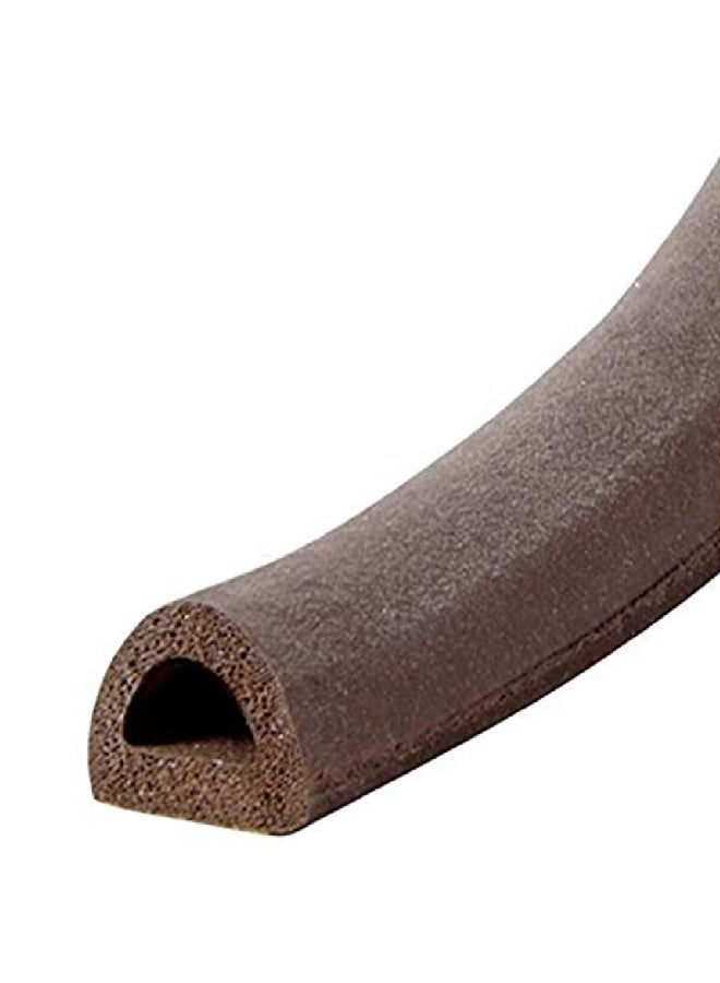 Randall EPDM D-Profile Self-Stick Rubber Foam Weatherseal Brown 0.64 x 0.8 x 518 cm V-25-BR - Image 1