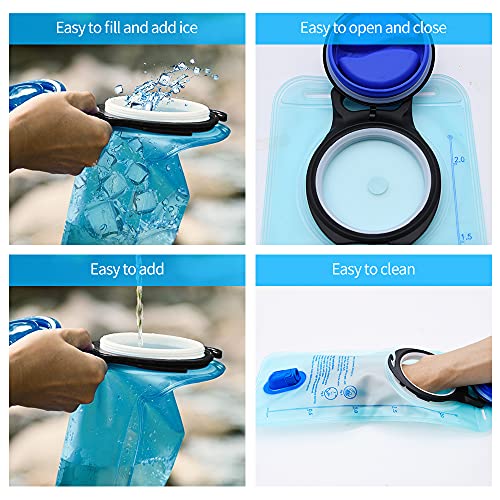 Mdvora 2.5L Hydration Bladder, Large Opening Water Storage Bladder Bag, for Cycling Hiking Camping(2.5L,1 Pack) - Image 5