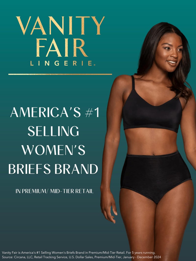 Vanity Fair Women's Perfectly Yours High Waisted Brief Panties, Lace Nouveau-Fawn, 7 - Image 3