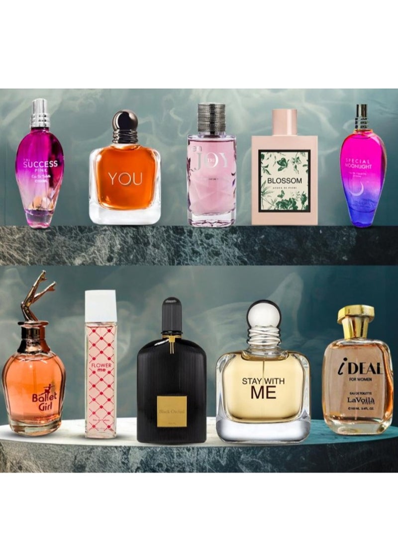 أل أل - 10 عطور نسائية ورجالية 100ملليلتر - Image 1