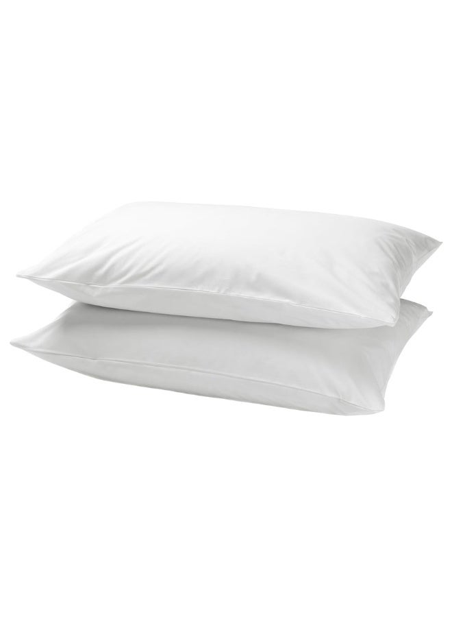 DVALA Pillowcase, white, 50x80 cm - Image 1