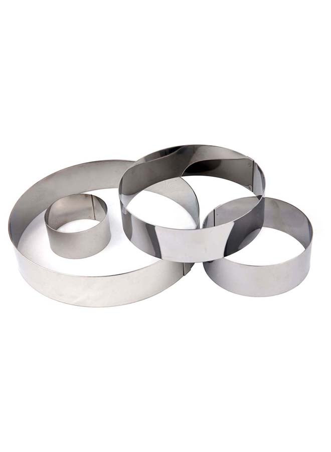 Stainless Steel Tart Ring - Top and Bottom Rolled Edges (26 cm x 2 cm), France