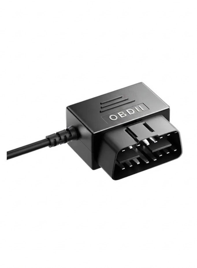 ثلاث ارباع طقم أسلاك OBD بمنفذ تايب سي  لكاميرا السيارة، سهل التركيب، يدعم وضع ركن السيارة 24 ساعة ، كابل طاقة بطول 11 قدمًا من 12 فولت إلى 24 فولت إلى 5 فولت لكاميرا السيارة بمنفذ من النوع C، حماية من الجهد المنخفض - Image 2