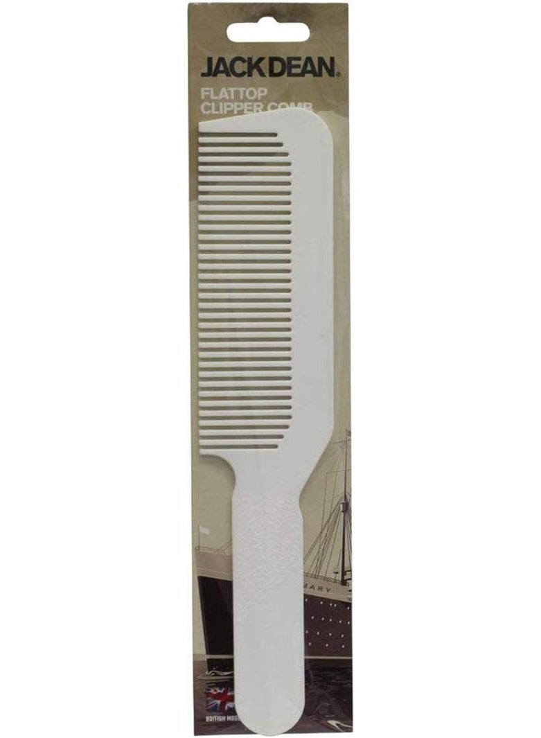 Denman Jack Dean Flattop Clipper Comb - White