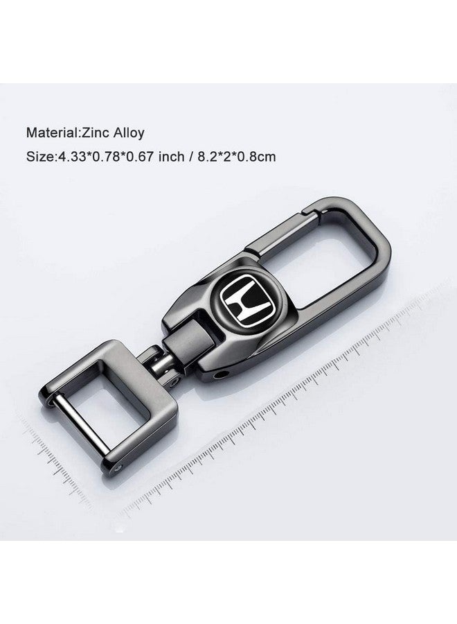 Contacts Heavy Duty Stainless Steel Key Chain Compatible For New City Elevate Amaze Honda, Black - Image 4