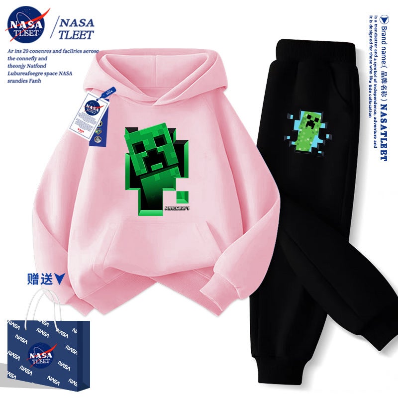 Nasa Joint New Cartoon Game My World Coeur Fear Casual Jacket Hooded Pullover Student Wei Yi Tide - Image 1